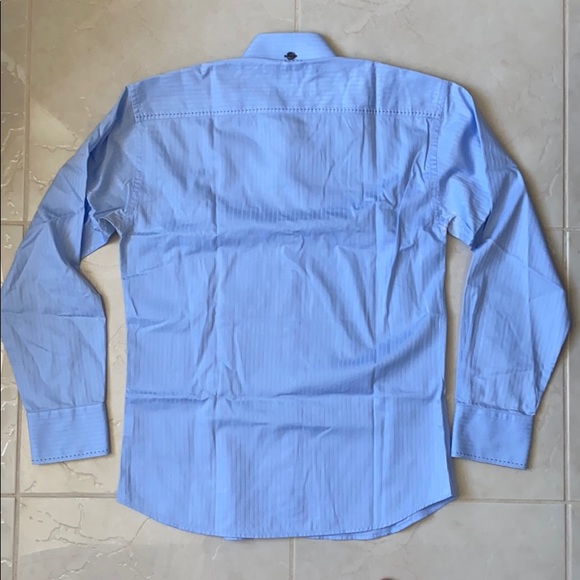 Bertigo Sky Blue Dress Shirt - Picture 4 of 6